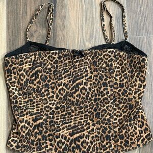 Edikted Leopard Print Tank Top